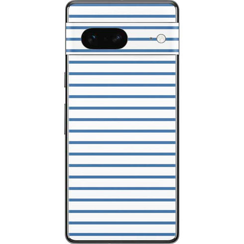 Blue and White Stripes Pixel Skins